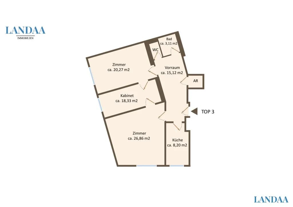 3-Zimmer-Wohnung kaufen in Wien – 92 m², € 429.000 – Bild 13 von 13