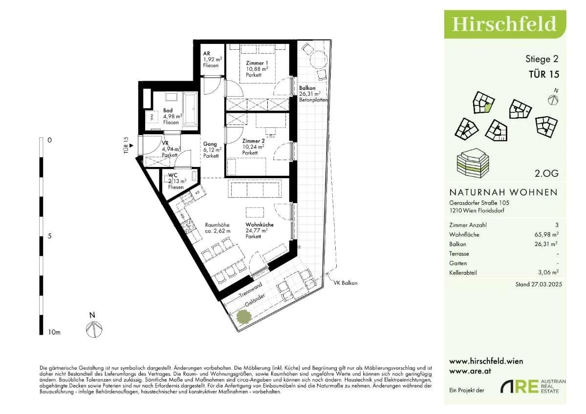 3-Zimmer-Wohnung kaufen in Wien – 66,29 m², € 397.000 – Bild 20 von 28