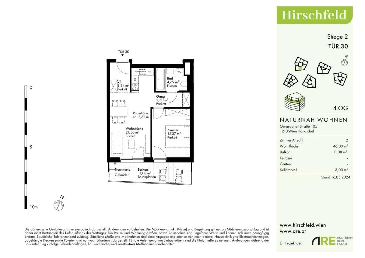 2-Zimmer-Wohnung kaufen in Wien – 45,23 m², € 276.000 – Bild 15 von 28