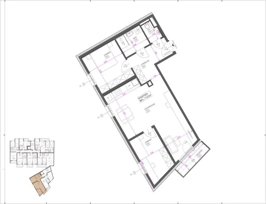 3-Zimmer-Wohnung kaufen in Wien – 70,23 m², € 415.420 – Bild 10 von 10