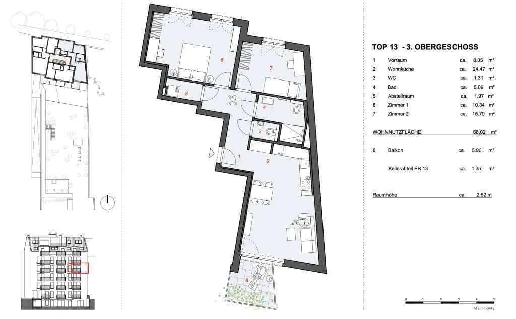 3-Zimmer-Wohnung kaufen in Wien – 68,49 m², € 427.800 – Bild 15 von 15