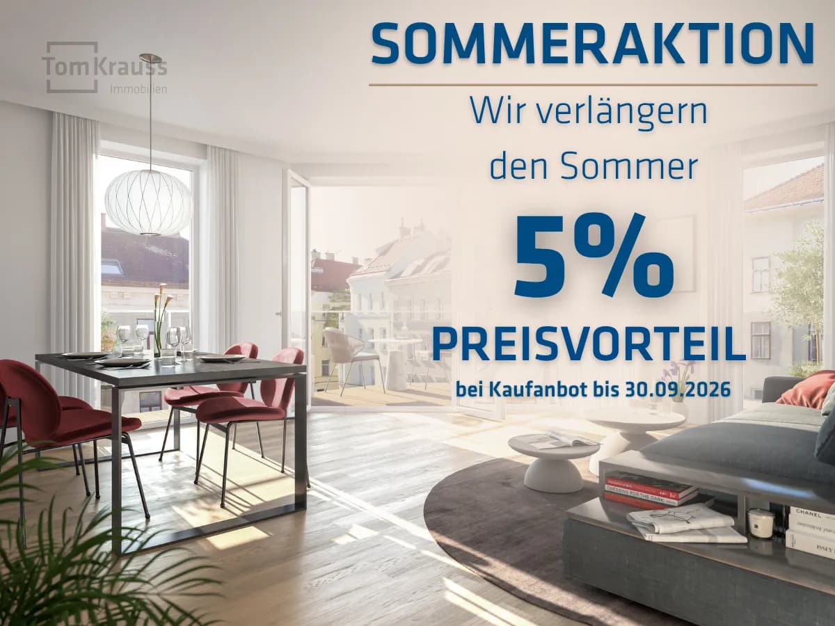 2-Zimmer-Wohnung kaufen in Wien – 43,48 m², € 454.200 – Bild 1 von 10
