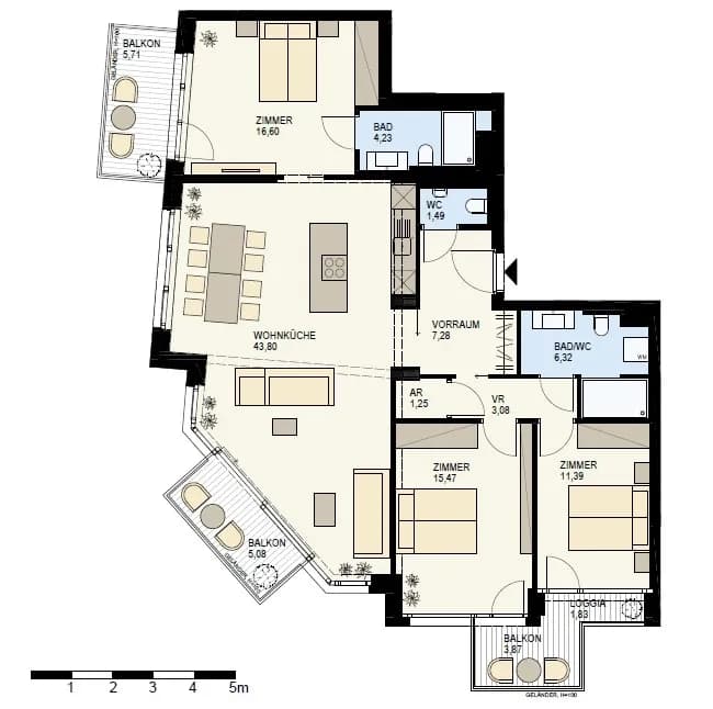 4-Zimmer-Wohnung kaufen in Wien – 112,74 m², € 1.200.700 – Bild 9 von 11