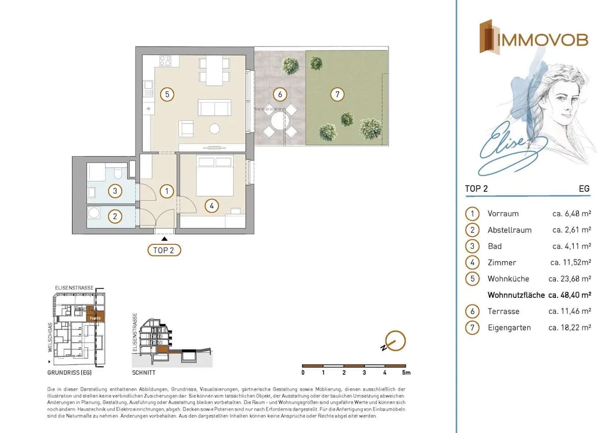 2-Zimmer-Wohnung kaufen in Wien – 63,24 m², € 430.032 – Bild 2 von 10