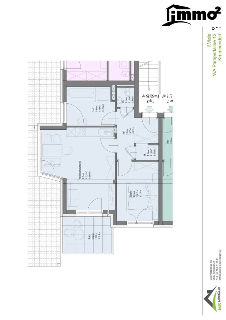 2-Zimmer-Wohnung kaufen in Klagenfurt Land – 50,33 m², € 405.530 – Bild 15 von 17