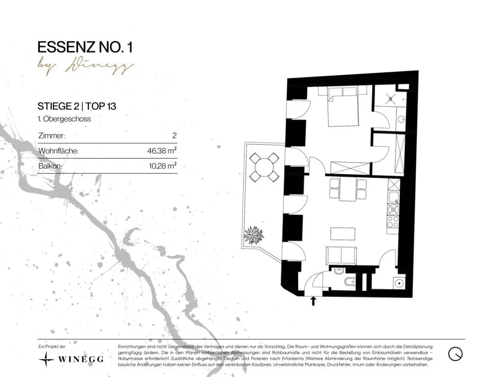 Immobilie kaufen in Wien – 46,38 m², € 459.000 – Bild 25 von 26