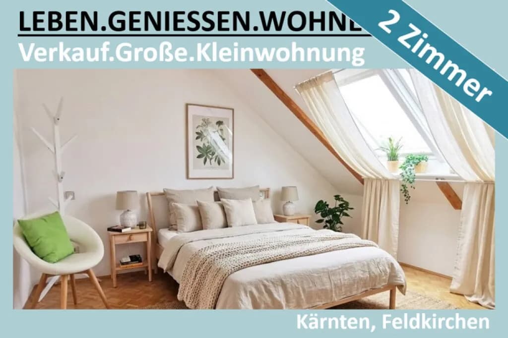 2-Zimmer-Wohnung kaufen in Feldkirchen – 52,78 m², € 130.000
