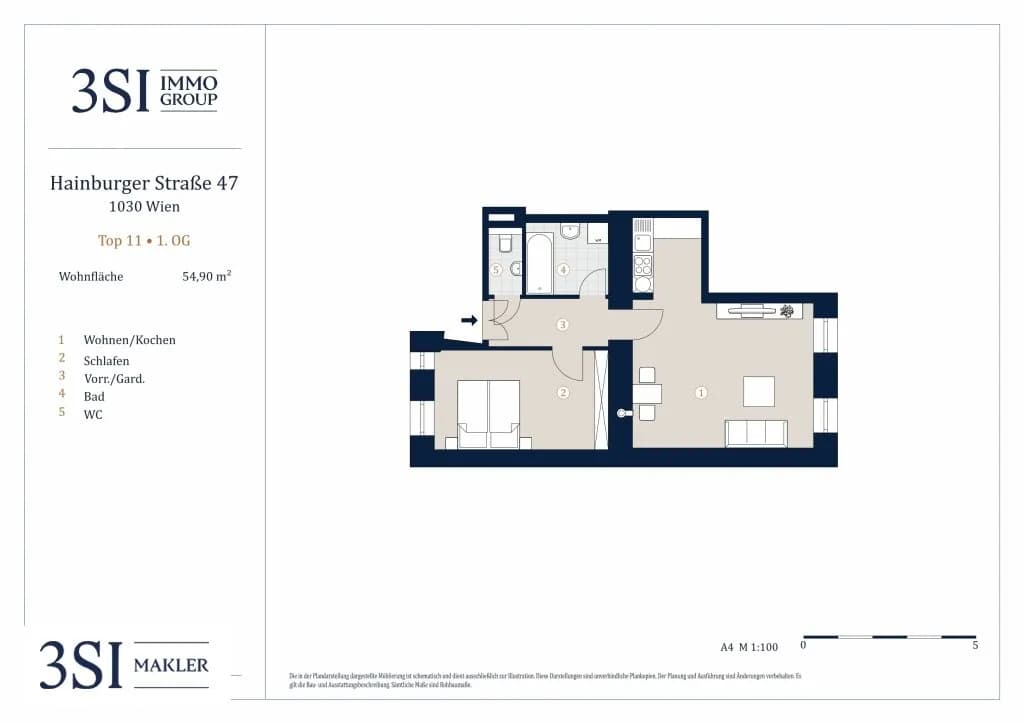 2-Zimmer-Wohnung kaufen in Wien – 54,9 m², € 346.000 – Bild 10 von 10