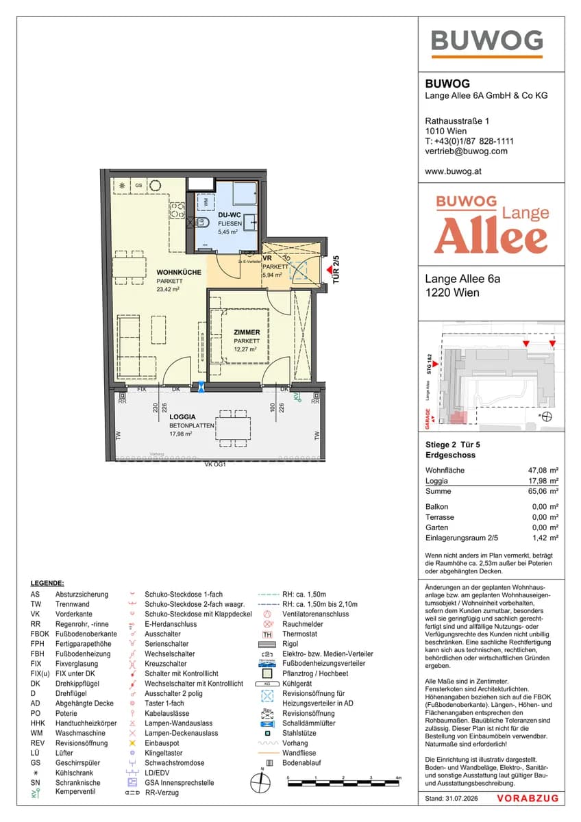 2-Zimmer-Wohnung kaufen in Wien – 47,08 m², € 384.000 – Bild 12 von 12