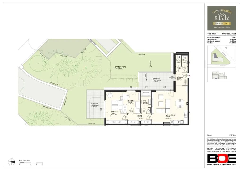 3-Zimmer-Wohnung kaufen in Wien – 88,41 m², € 896.000 – Bild 6 von 6