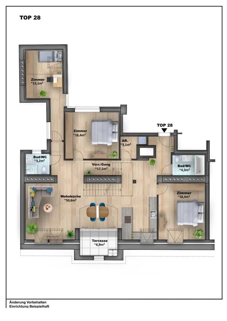 4-Zimmer-Wohnung kaufen in Wien – 133,8 m², € 1.249.000 – Bild 7 von 8