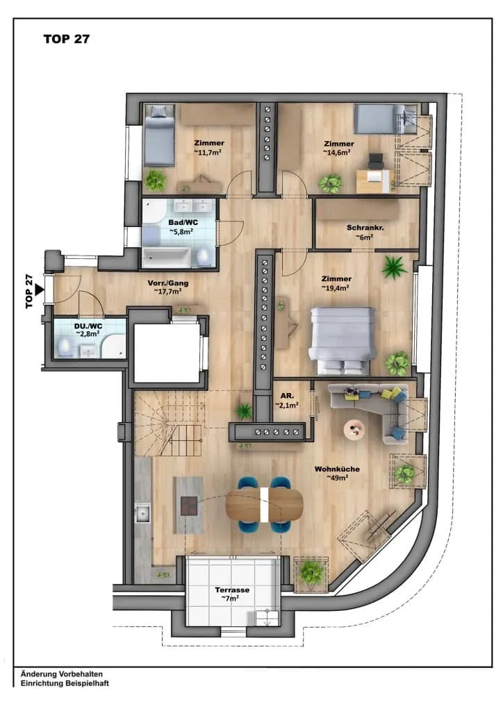 4-Zimmer-Wohnung kaufen in Wien – 130,8 m², € 1.299.000 – Bild 6 von 7