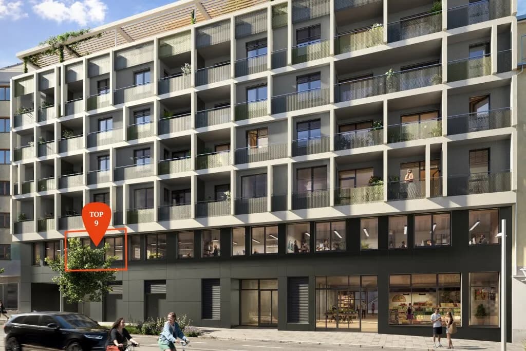 1-Zimmer-Gewerbeimmobilie kaufen in Wien – 42 m², € 287.200 – Bild 1 von 6
