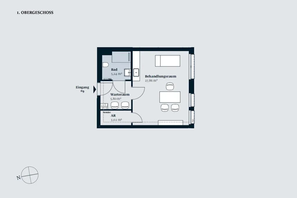 1-Zimmer-Gewerbeimmobilie kaufen in Wien – 42 m², € 287.200 – Bild 2 von 6