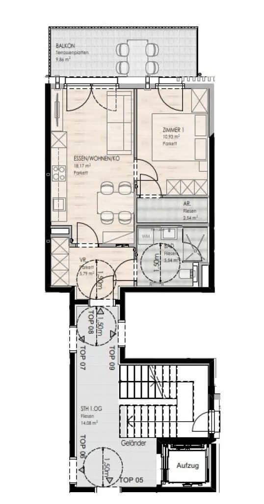 2-Zimmer-Wohnung kaufen in Zell am See – 42,97 m², € 279.000 – Bild 2 von 3