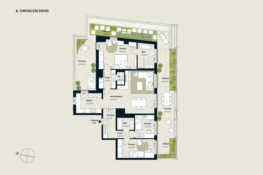 4-Zimmer-Wohnung kaufen in Wien – 123,4 m², € 1.414.500 – Bild 2 von 11