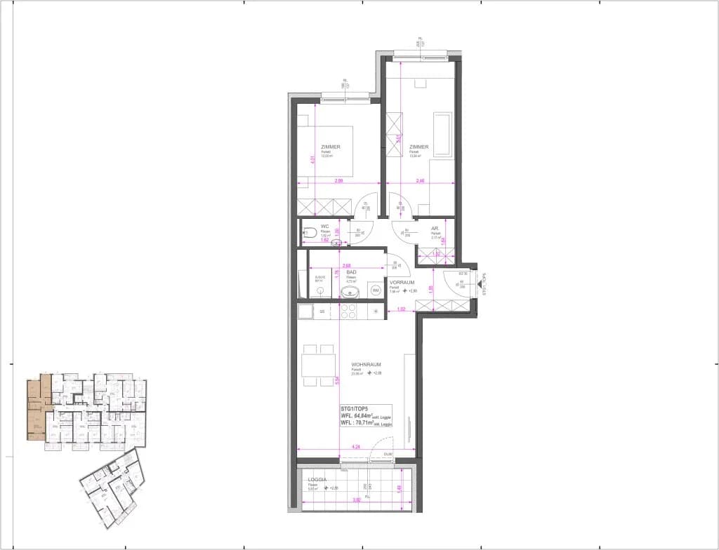 3-Zimmer-Wohnung kaufen in Wien – 64,81 m², € 349.900 – Bild 10 von 10