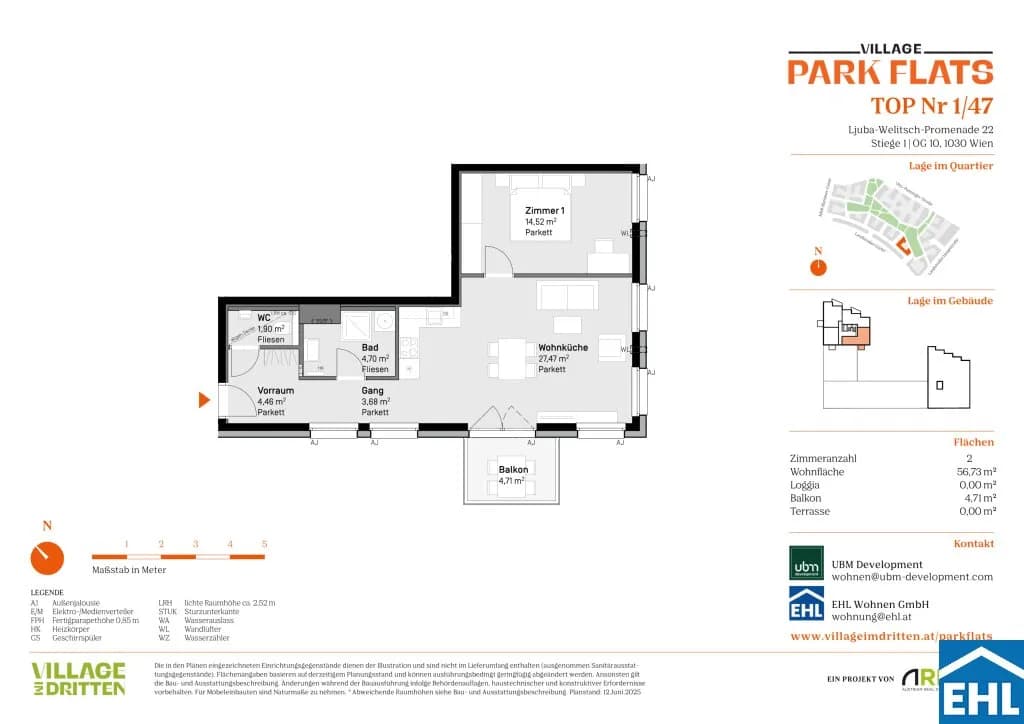 2-Zimmer-Wohnung kaufen in Wien – 56,73 m², € 538.000 – Bild 11 von 11