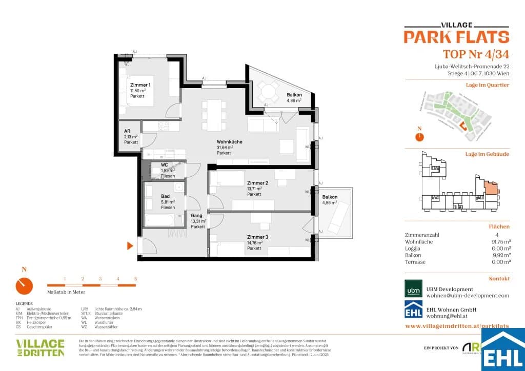 4-Zimmer-Wohnung kaufen in Wien – 92,91 m², € 781.000 – Bild 12 von 12