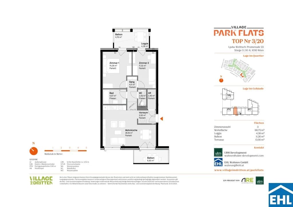 Immobilie kaufen in Wien – 68,72 m², € 459.000 – Bild 7 von 7