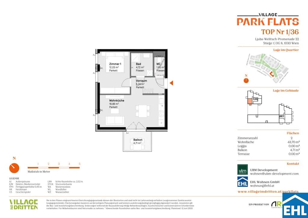 Immobilie kaufen in Wien – 43,7 m², € 353.000 – Bild 7 von 7