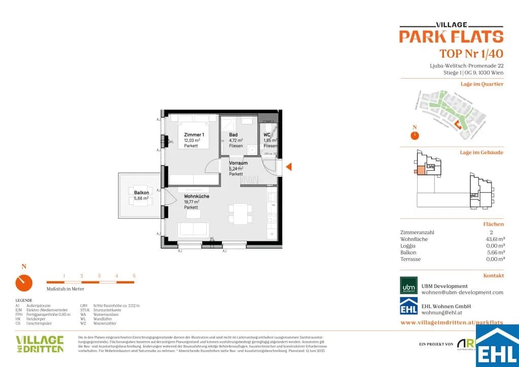 Immobilie kaufen in Wien – 43,61 m², € 372.000 – Bild 7 von 7