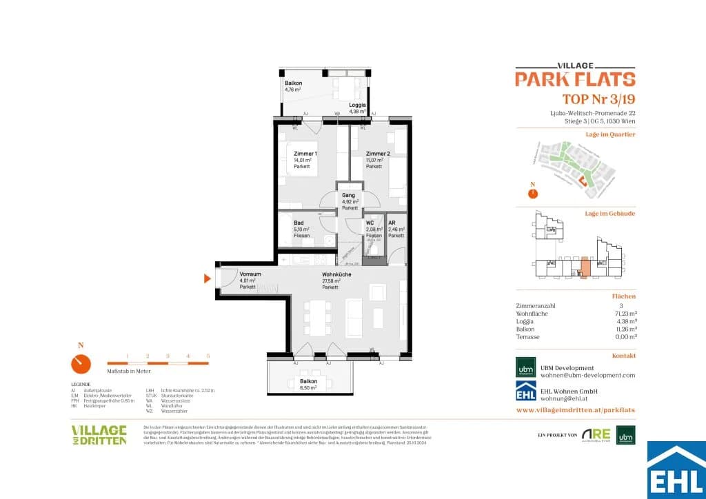 Immobilie kaufen in Wien – 71,25 m², € 455.000 – Bild 7 von 7