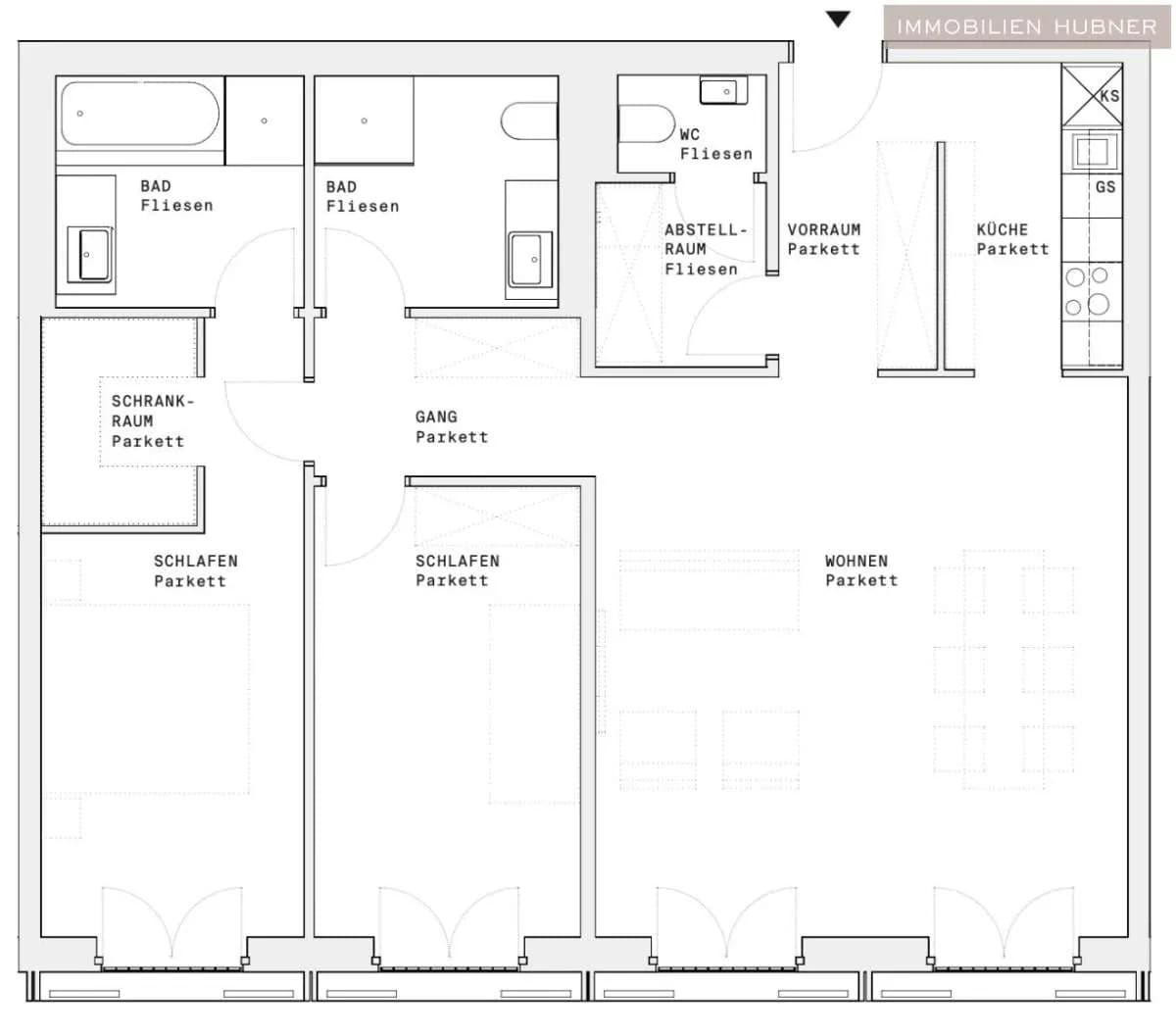3-Zimmer-Wohnung mieten in Wien – 92 m², € 2.300 – Bild 19 von 21