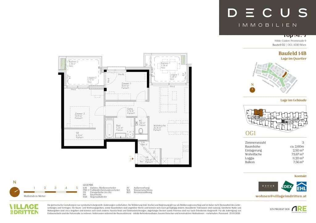 3-Zimmer-Wohnung kaufen in Wien – 73,75 m², € 610.000 – Bild 5 von 5