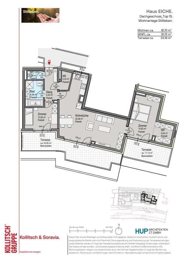 3-Zimmer-Wohnung kaufen in Mödling – 81,19 m², € 499.400 – Bild 9 von 9