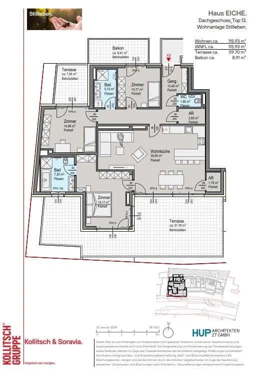 4-Zimmer-Wohnung kaufen in Mödling – 115,93 m², € 730.400 – Bild 9 von 9