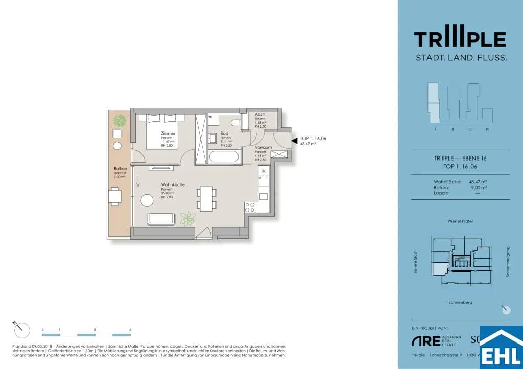 2-Zimmer-Wohnung kaufen in Wien – 48,47 m², € 549.000 – Bild 12 von 12