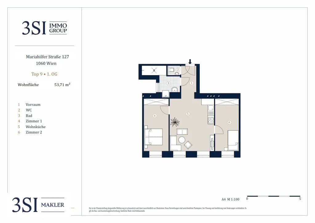 3-Zimmer-Wohnung kaufen in Wien – 53,71 m², € 415.000 – Bild 17 von 17