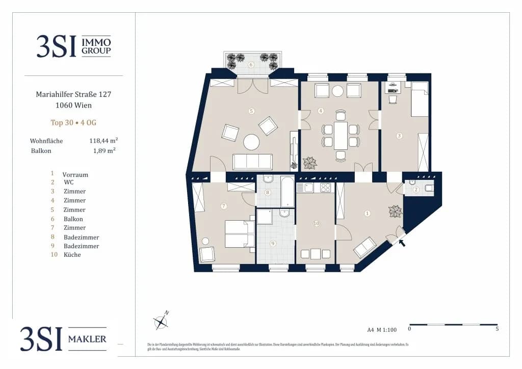 3-Zimmer-Wohnung kaufen in Wien – 118,44 m², € 699.000 – Bild 14 von 14