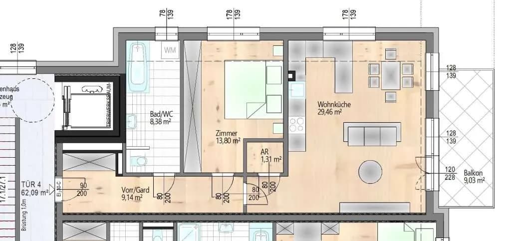 2-Zimmer-Wohnung kaufen in Wien – 62,44 m², € 383.000 – Bild 10 von 10
