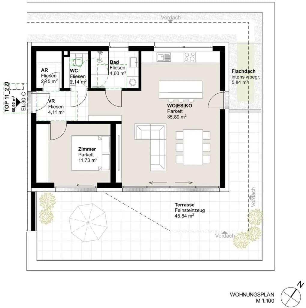 2-Zimmer-Wohnung kaufen in Graz – 60,92 m², € 488.000 – Bild 10 von 12
