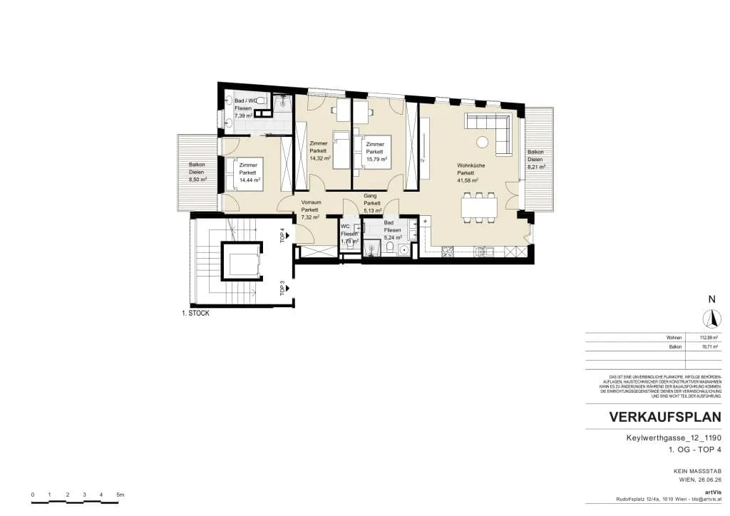 4-Zimmer-Wohnung kaufen in Wien – 114,47 m², € 1.500.000 – Bild 19 von 19
