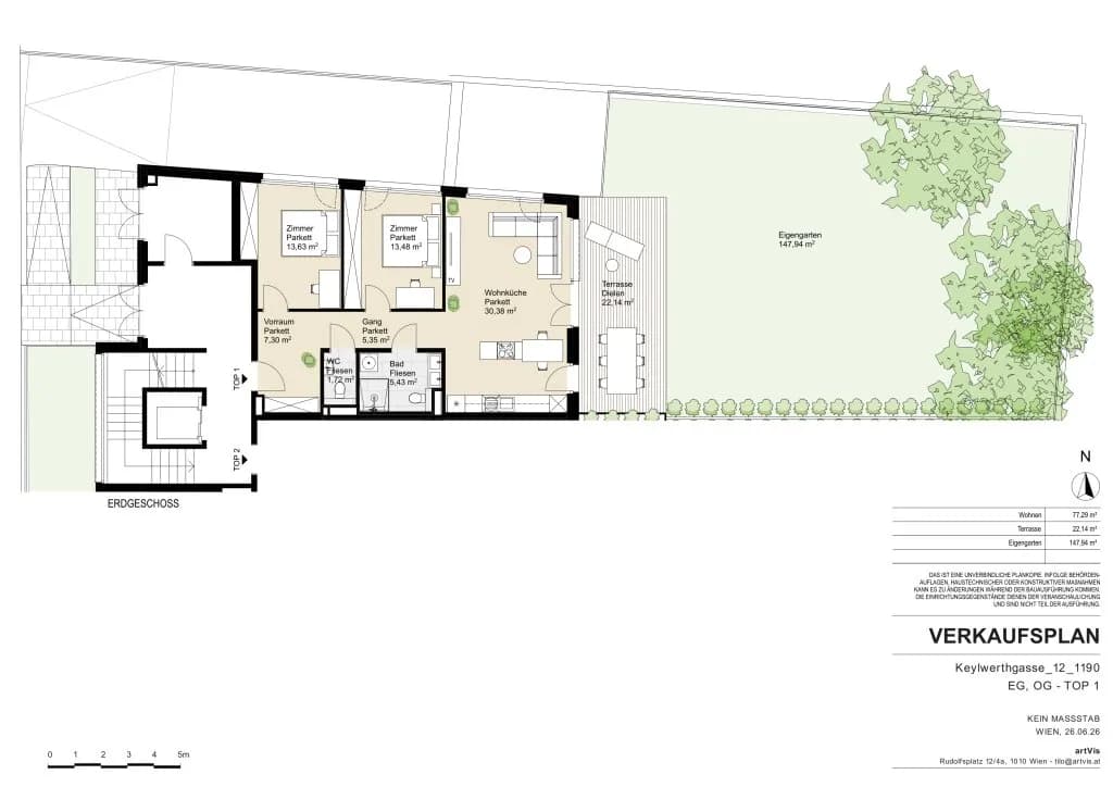 3-Zimmer-Wohnung kaufen in Wien – 74,84 m², € 965.300 – Bild 18 von 20