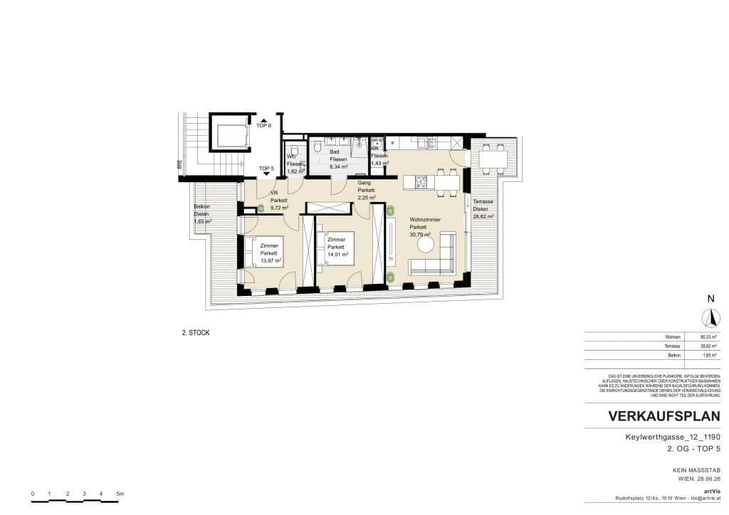 3-Zimmer-Wohnung kaufen in Wien – 82,52 m², € 1.300.000 – Bild 18 von 19