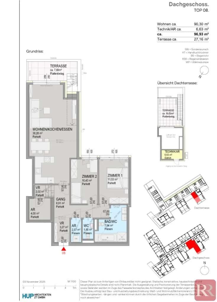 3-Zimmer-Wohnung kaufen in Tulln – 96,93 m², € 1.013.000 – Bild 5 von 7