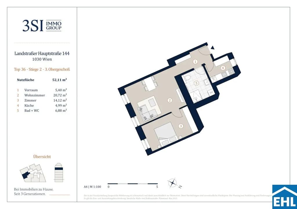 2-Zimmer-Wohnung kaufen in Wien – 52,11 m², € 445.000 – Bild 17 von 17