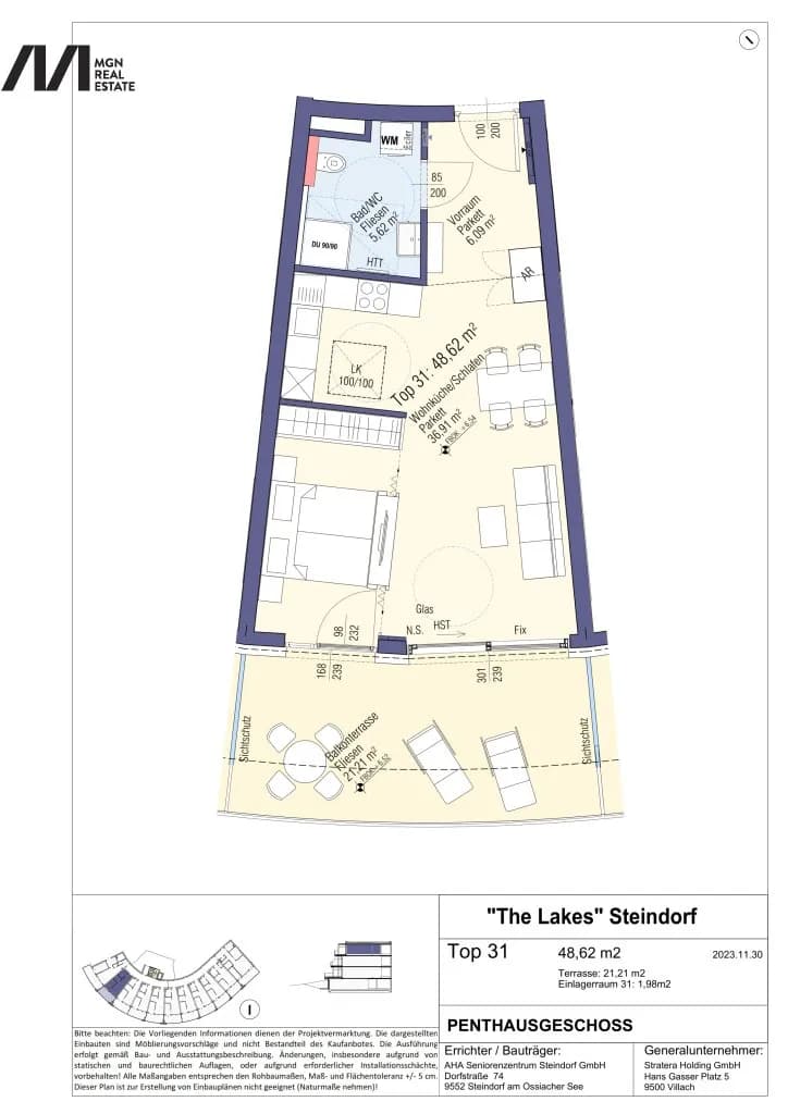 2-Zimmer-Wohnung kaufen in Feldkirchen – 48,41 m², € 315.000 – Bild 7 von 7