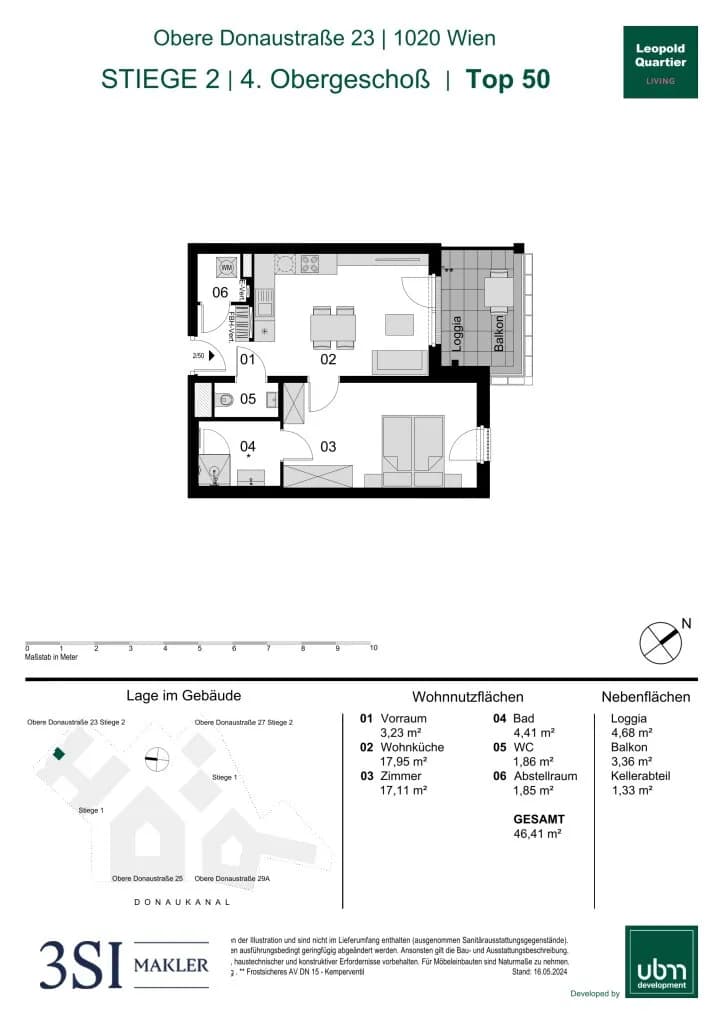 2-Zimmer-Wohnung kaufen in Wien – 47,55 m², € 429.000 – Bild 22 von 22