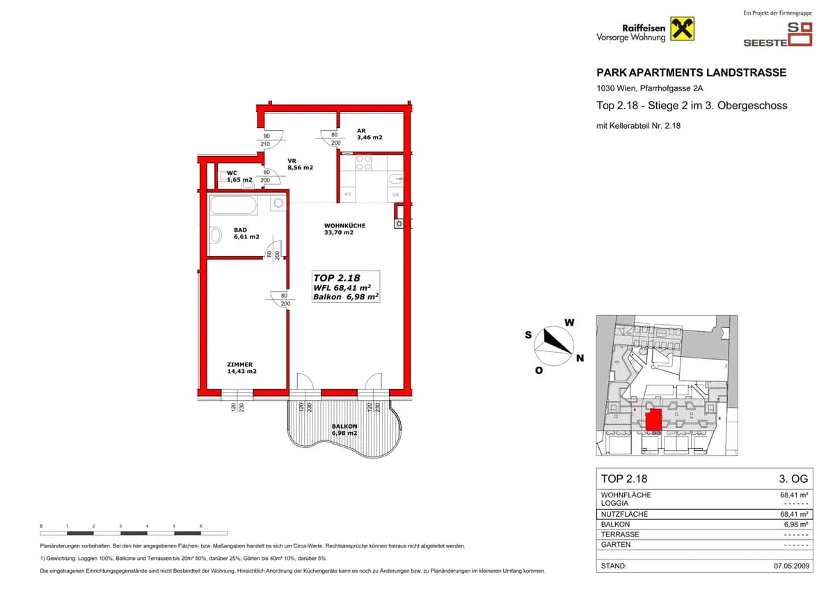 2-Zimmer-Wohnung mieten in Wien – 68,41 m², € 1.521 – Bild 9 von 9