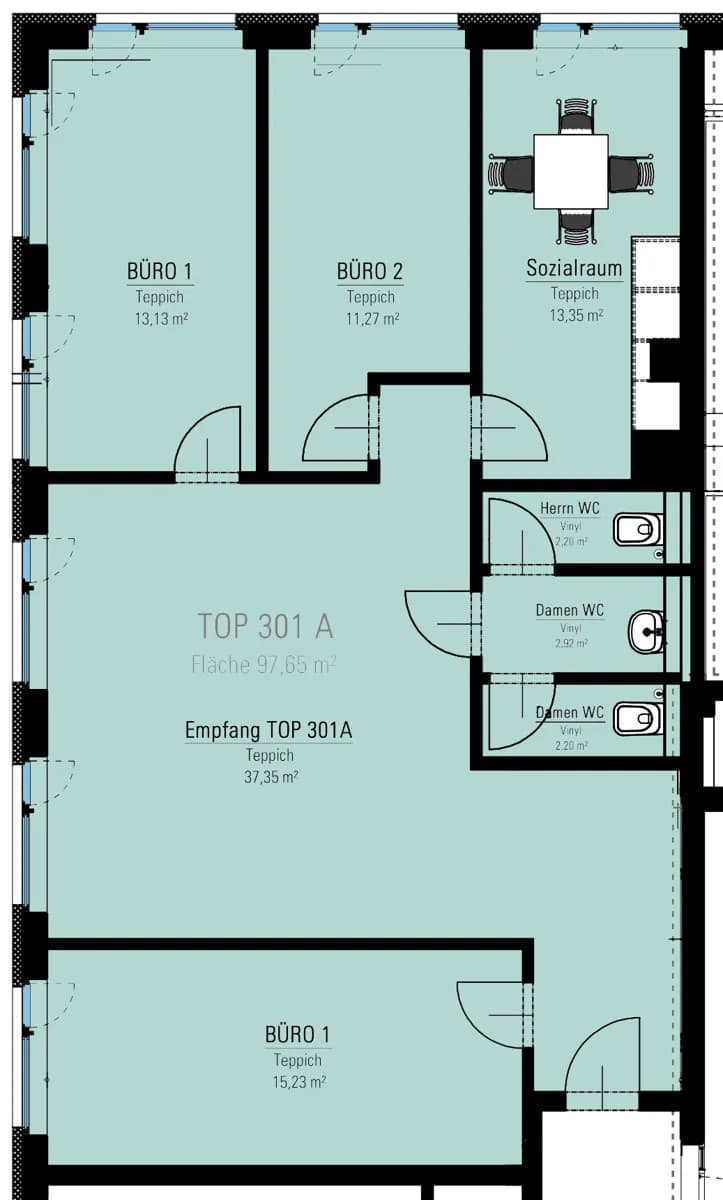Gewerbeimmobilie mieten in Salzburg Stadt – 101 m², € 1.638 – Bild 5 von 12