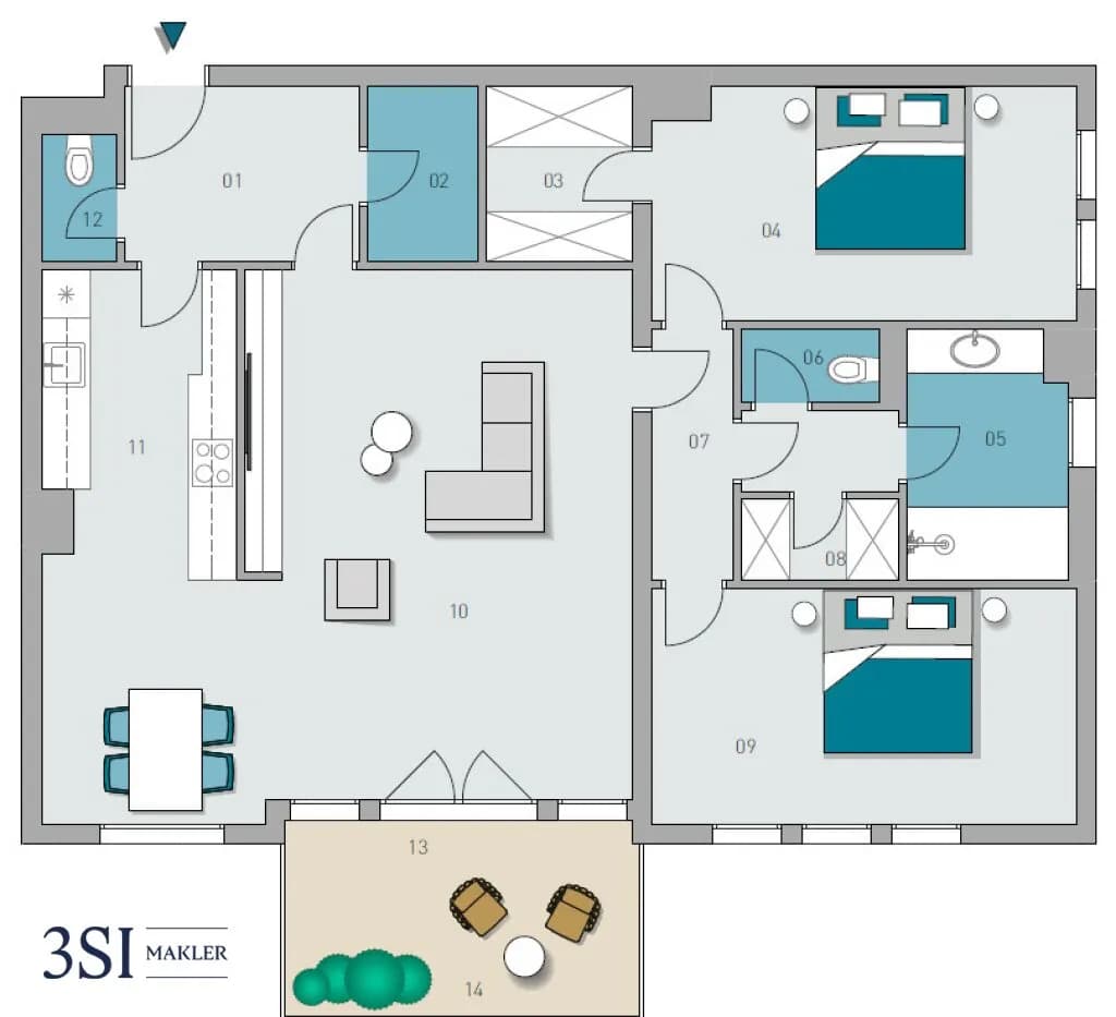 3-Zimmer-Wohnung kaufen in Wien – 106,61 m², € 670.000 – Bild 12 von 12