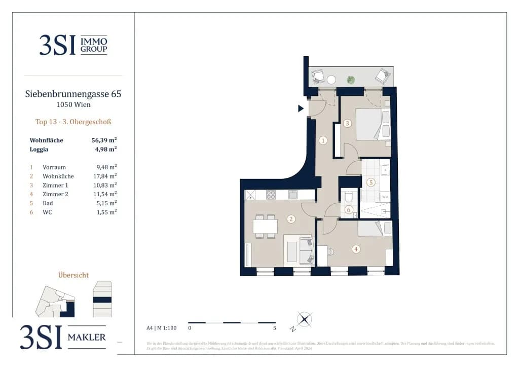 3-Zimmer-Wohnung kaufen in Wien – 56,39 m², € 480.000 – Bild 15 von 15