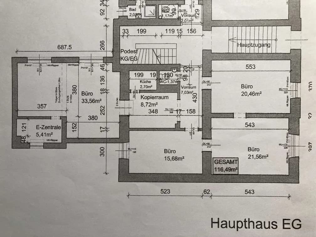 5-Zimmer-Gewerbeimmobilie mieten in Graz – 117 m², € 990