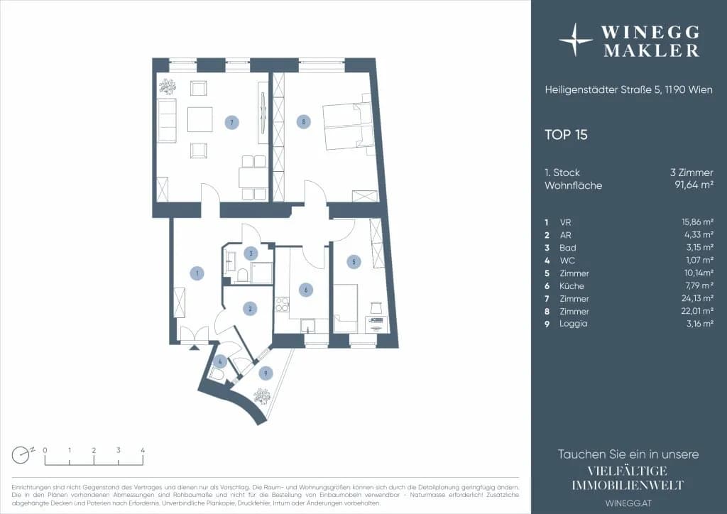 3-Zimmer-Wohnung kaufen in Wien – 91,64 m², € 315.000 – Bild 27 von 27
