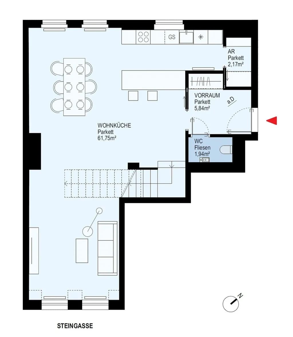 4-Zimmer-Wohnung mieten in Wien – 174 m², € 3.906 – Bild 3 von 4